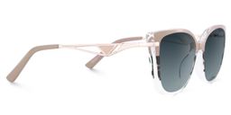 Margret Tortoise Khaki Cat eye Sunglasses3