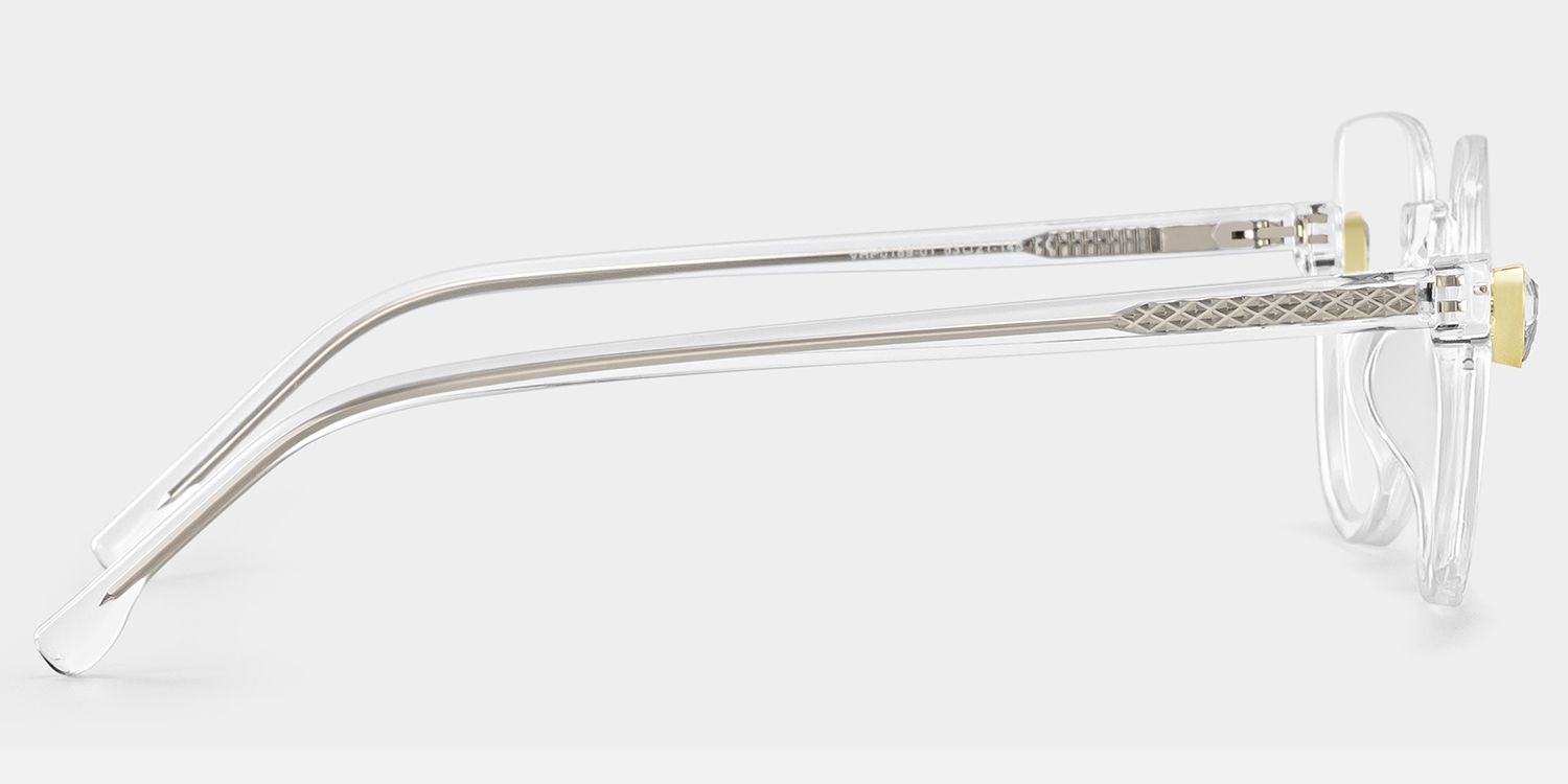 Felicia Clear Semi-Rimless Cat Eye Glasses for Women | ZEELOOL3