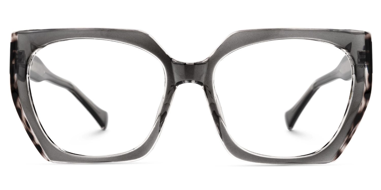 Geometric Sallyann Gray Glasses on sale -Zeelool Glasses0