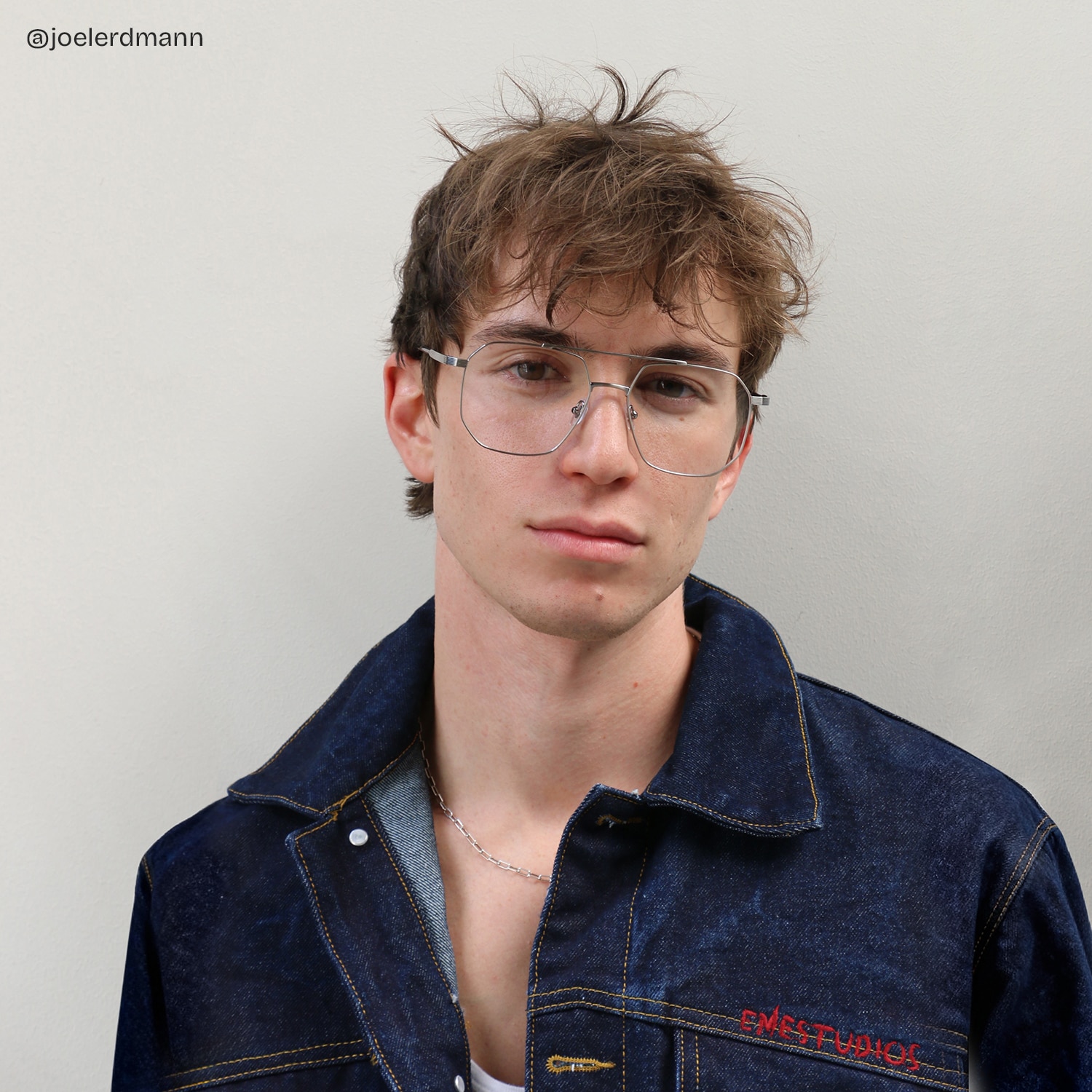 Logan Aviator Silver Glasses