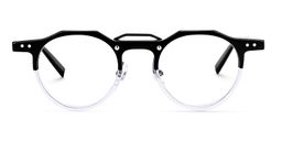 Jerria Round Black-Crystal Glasses0