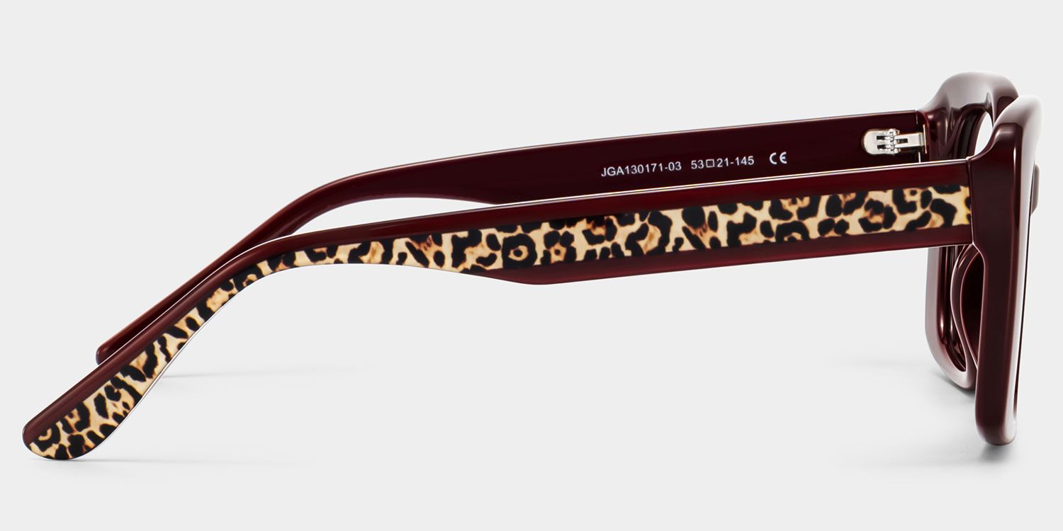 Natalie Red Square Glasses | ZEELOOL4