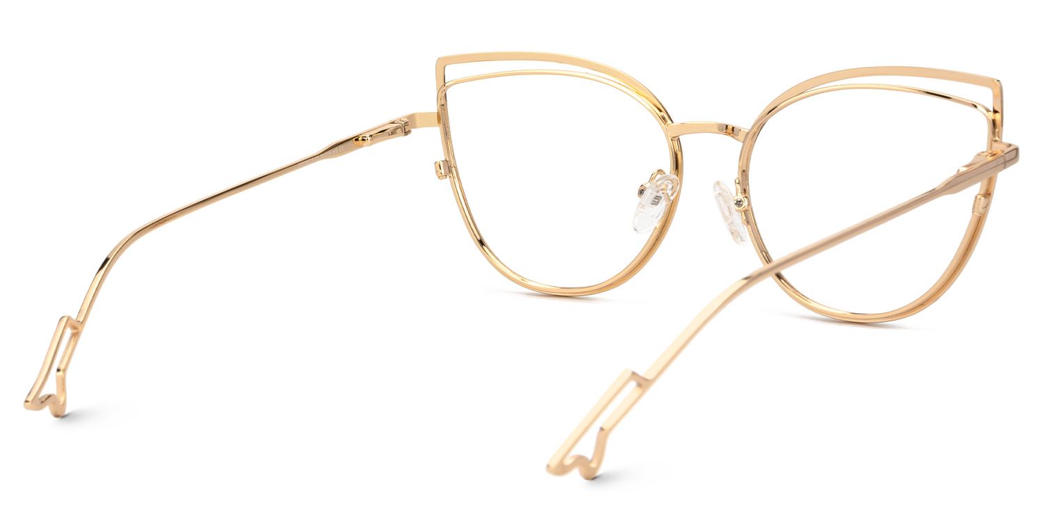 Spivey Cateye Metal Full Frame Eyeglasses | Zeelool5