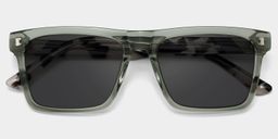 Henry Rectangle Gray Green Glasses1