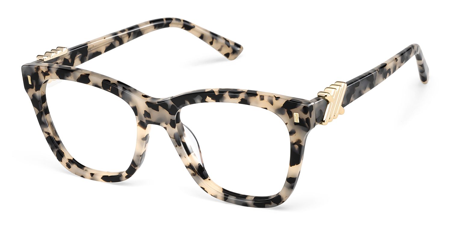 Square Tortoise Eyeglasses- Mae Acetate Frame Glasses4