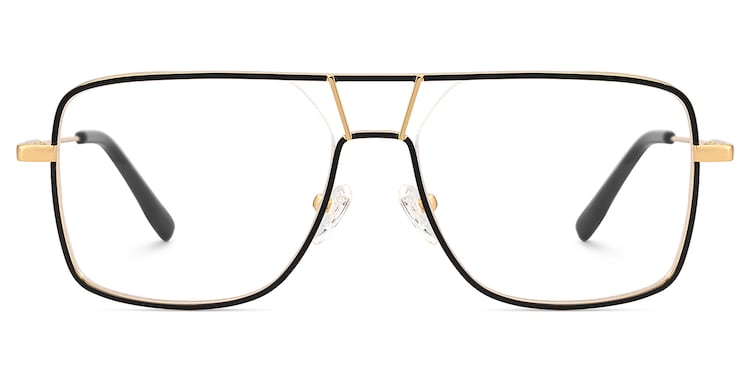 Bowdry Aviator Black Glasses