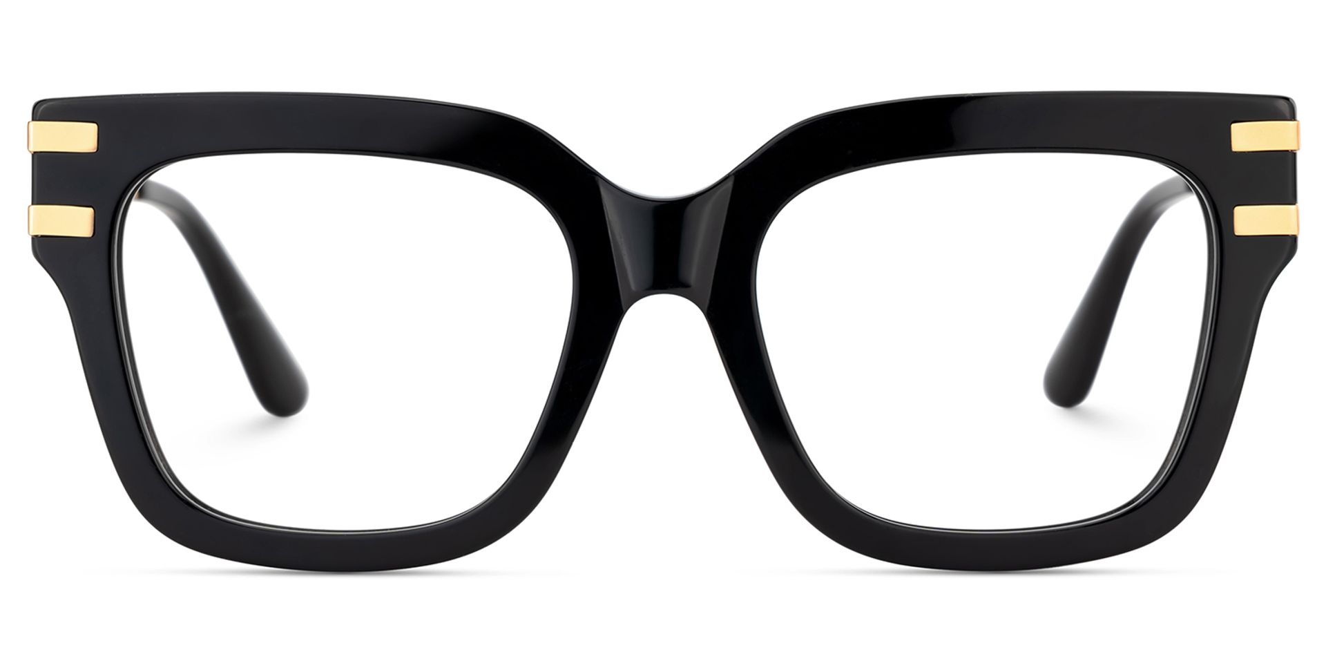 Square Cat-Eye Glasses With Black Color1
