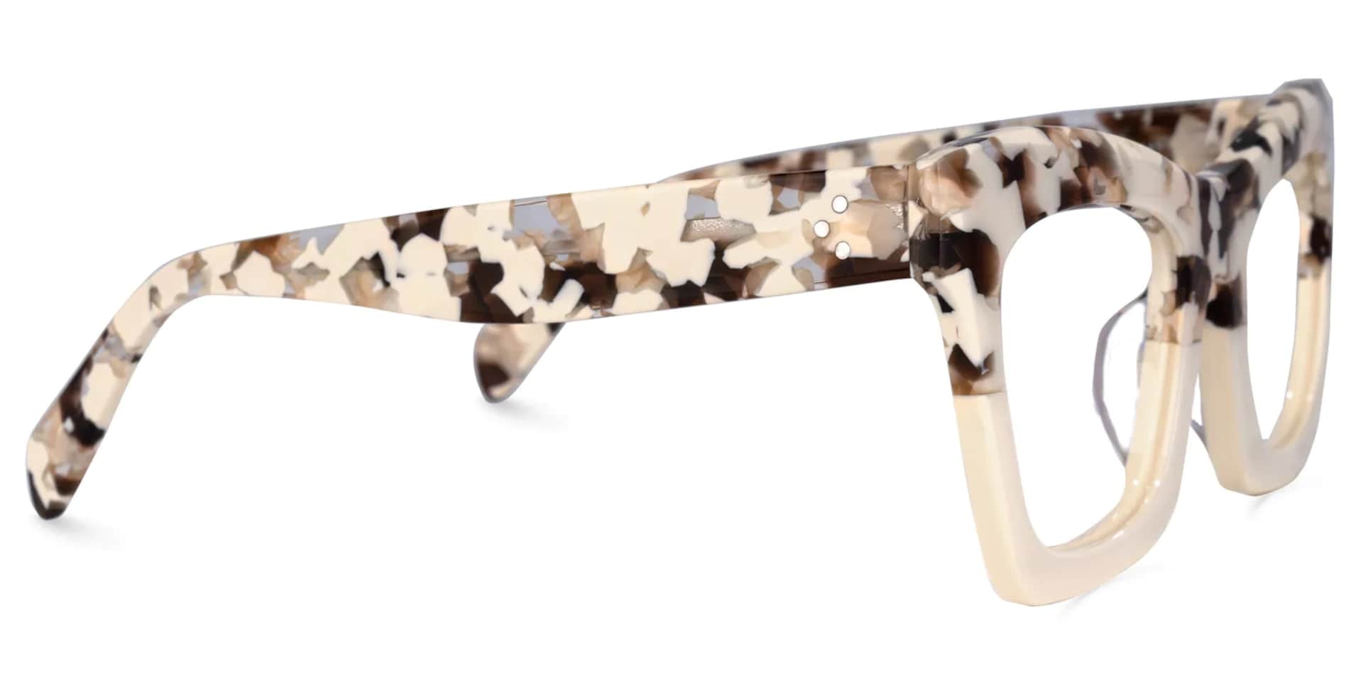 Benitez Square Two-Tone Frame and Pescription Glasses2