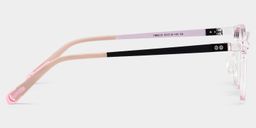 Lane Rectangle Pink Clear Glasses4