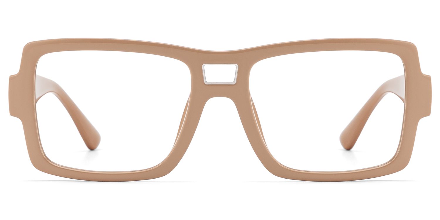 Nora Brown Aviator Glasses — Modern Frame Style | ZEELOOL