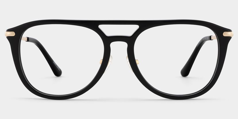 Isabelle Black Aviator Glasses