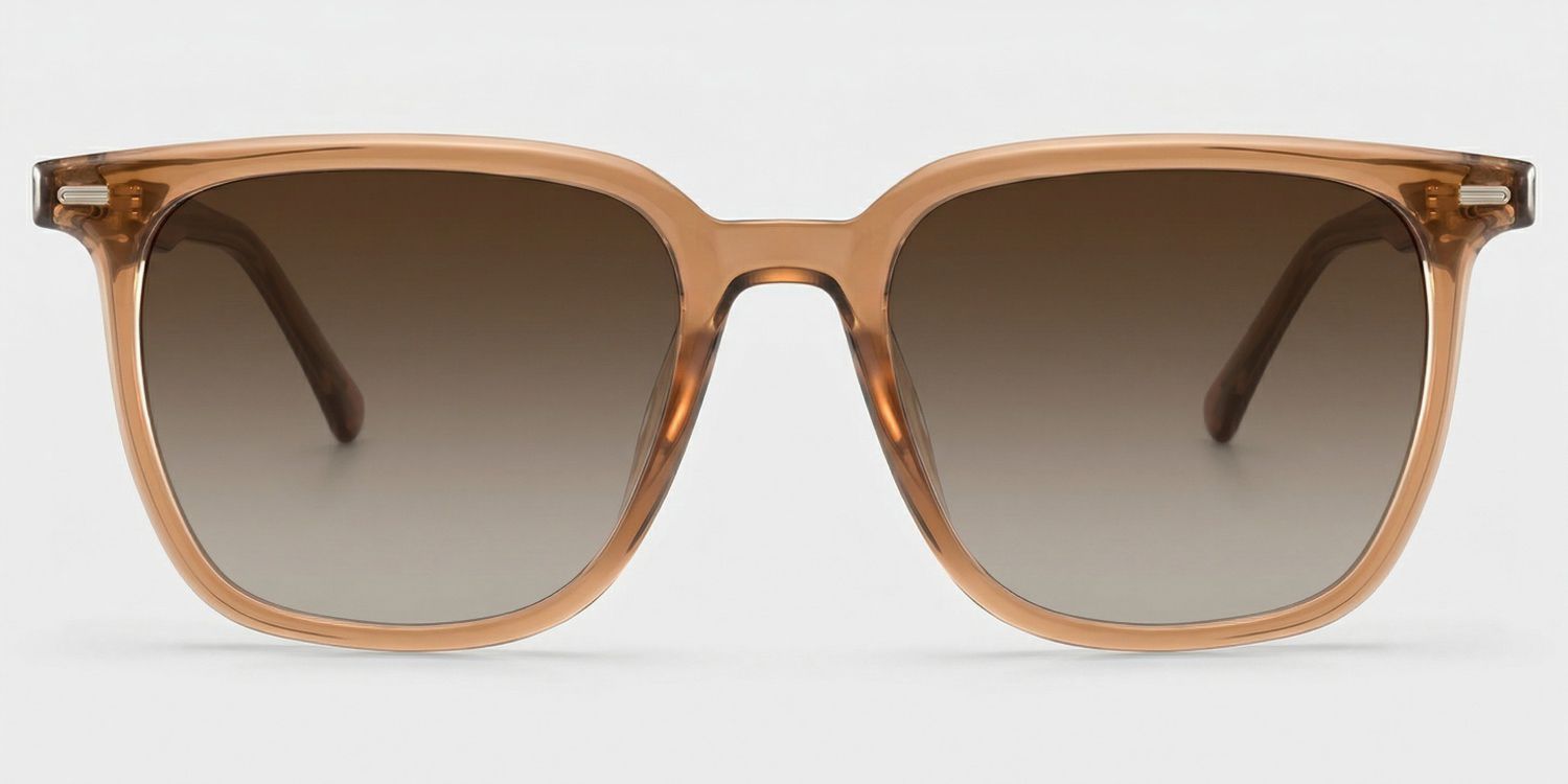 Eliza Square Light Brown Prescription Sunglasses | ZEELOOL0