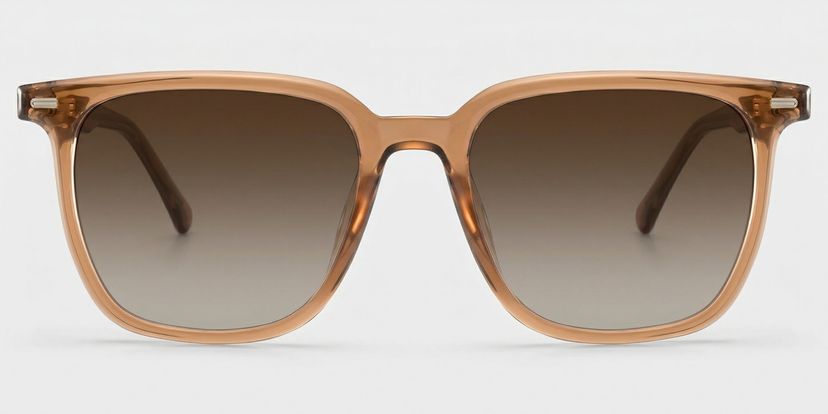 Eliza Light Brown Square Glasses