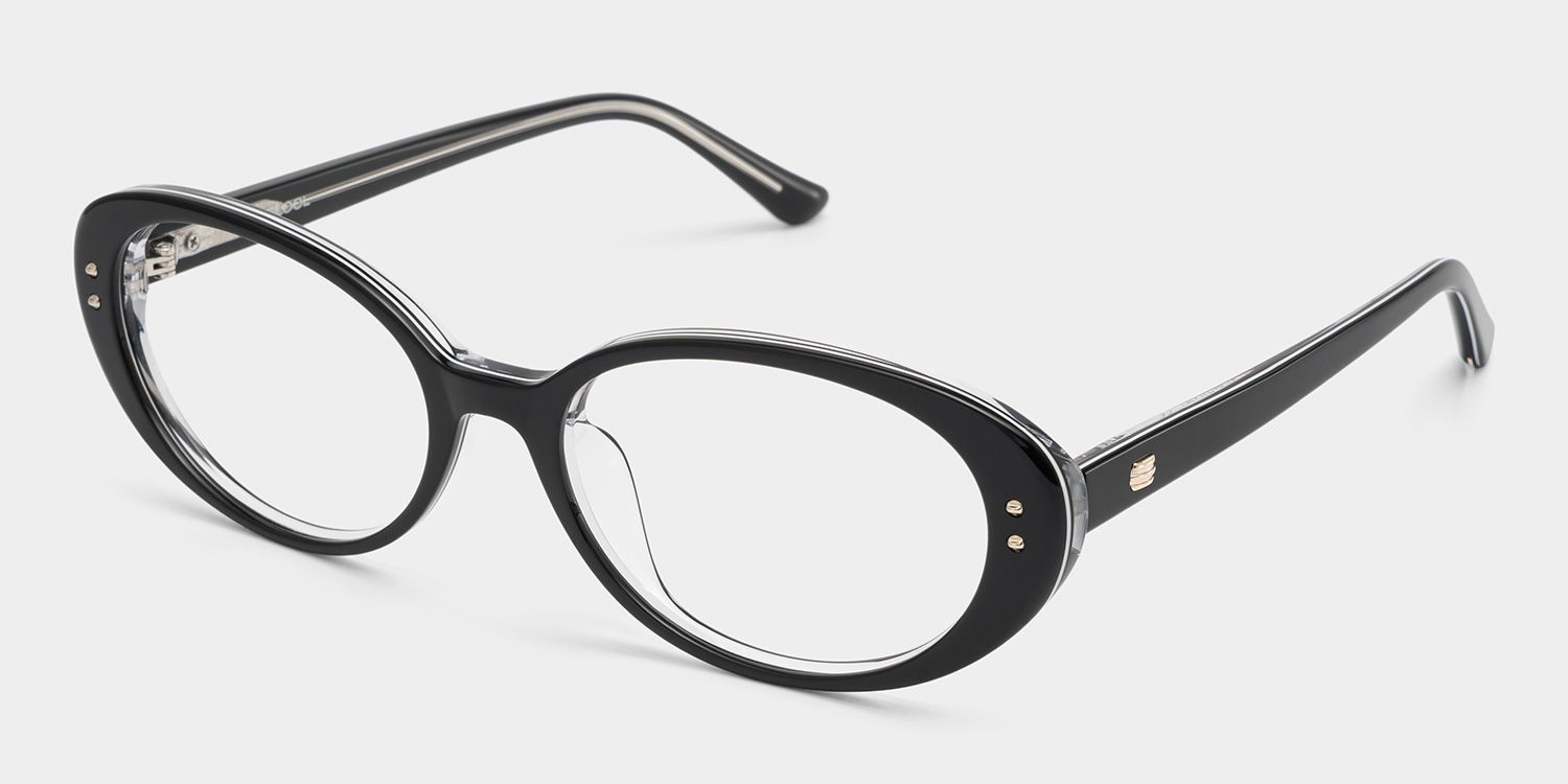 Lennon Black Oval Glasses | Retro Varsity Athleisure4
