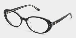 Lennon Black Oval Glasses4
