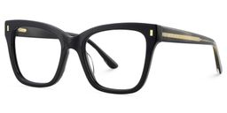 Rory Square Black Glasses3