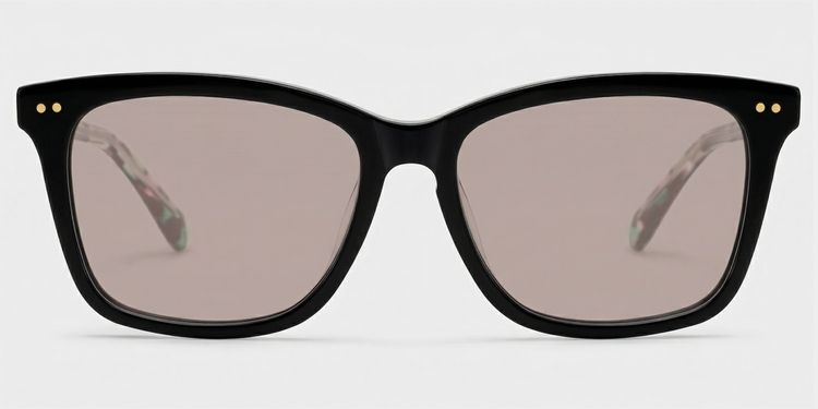 Layla Black Square Glasses