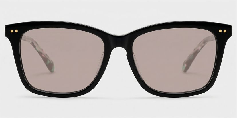 Layla Black Square Glasses