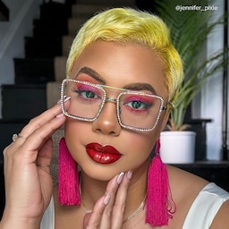 Diva Square Iridescent Glasses6