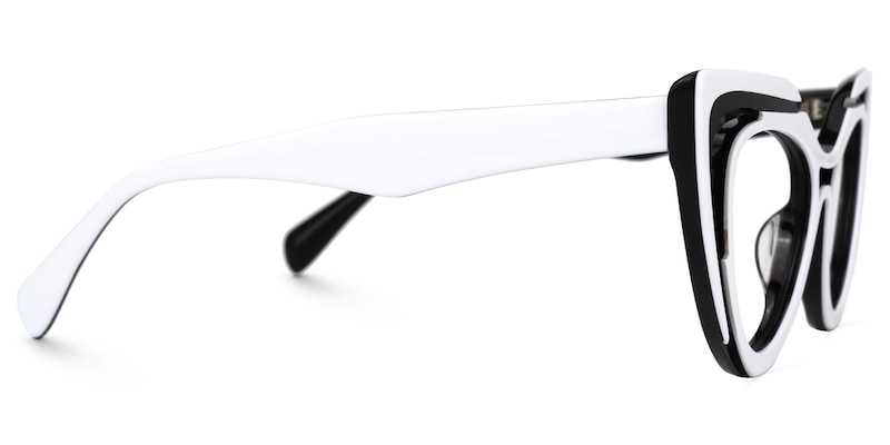 Tenille Cateye White Glasses2