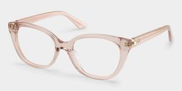 Charlotte Clear Pink Cat eye Glasses2