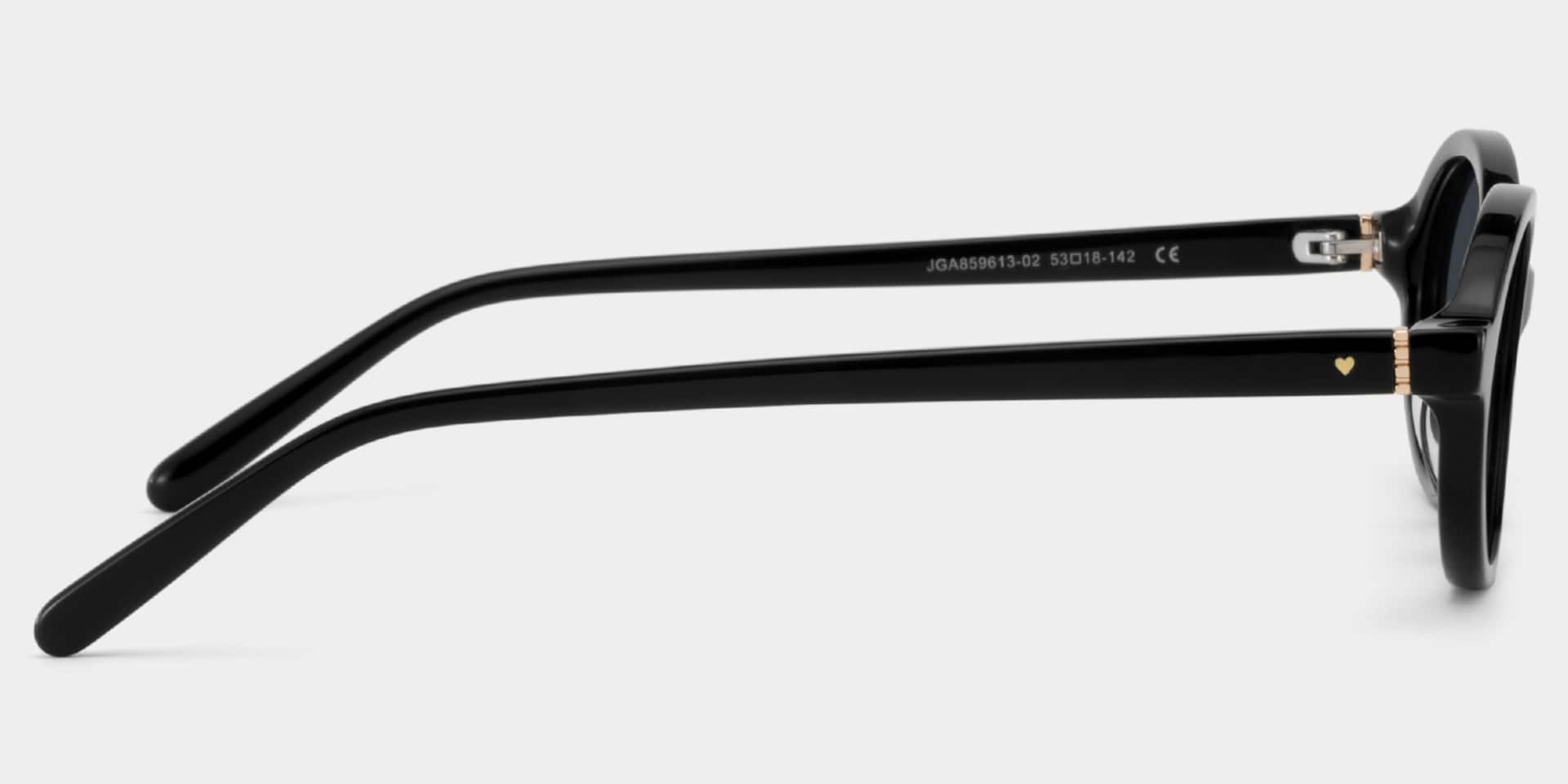 Oval Black Eyeglasses- Everly Acetate Frame Glasses3
