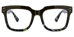 Liizbeett Square Two-Tone Glasses0