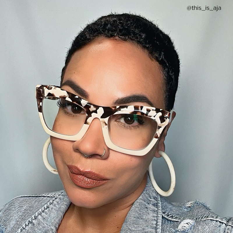 Benitez Square Two-Tone Glasses6