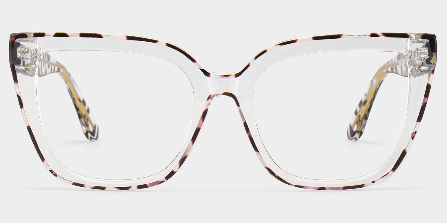 Mirta Square Tortoise Eyeglasses and Clear Frame