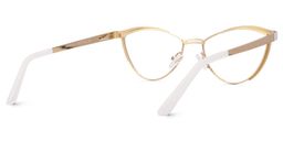 Sydney Cat Eye Black-White Glasses3