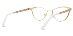 Sydney Cat Eye Black-White Glasses3