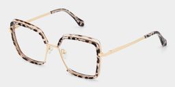Cordaro Square Clear Tortoise Shell Glasses3