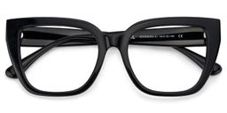Tamarrah Cateye Black Glasses2