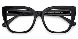Tamarrah Cateye Black Glasses2