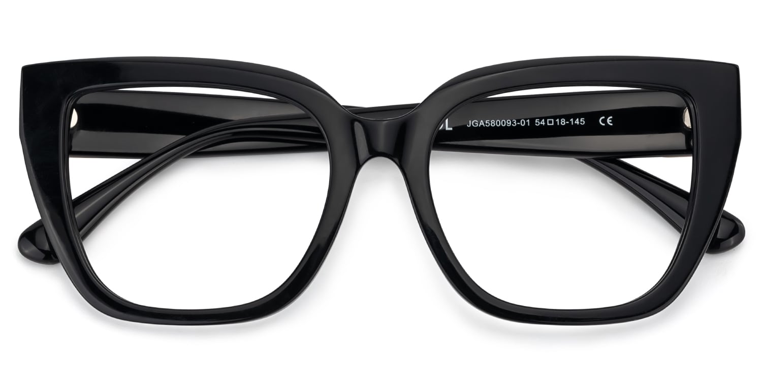Square Frame Black Glasses on Sale2