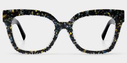 Renata Square Black Glasses1