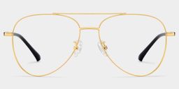 Paige Aviator Gold Glasses1