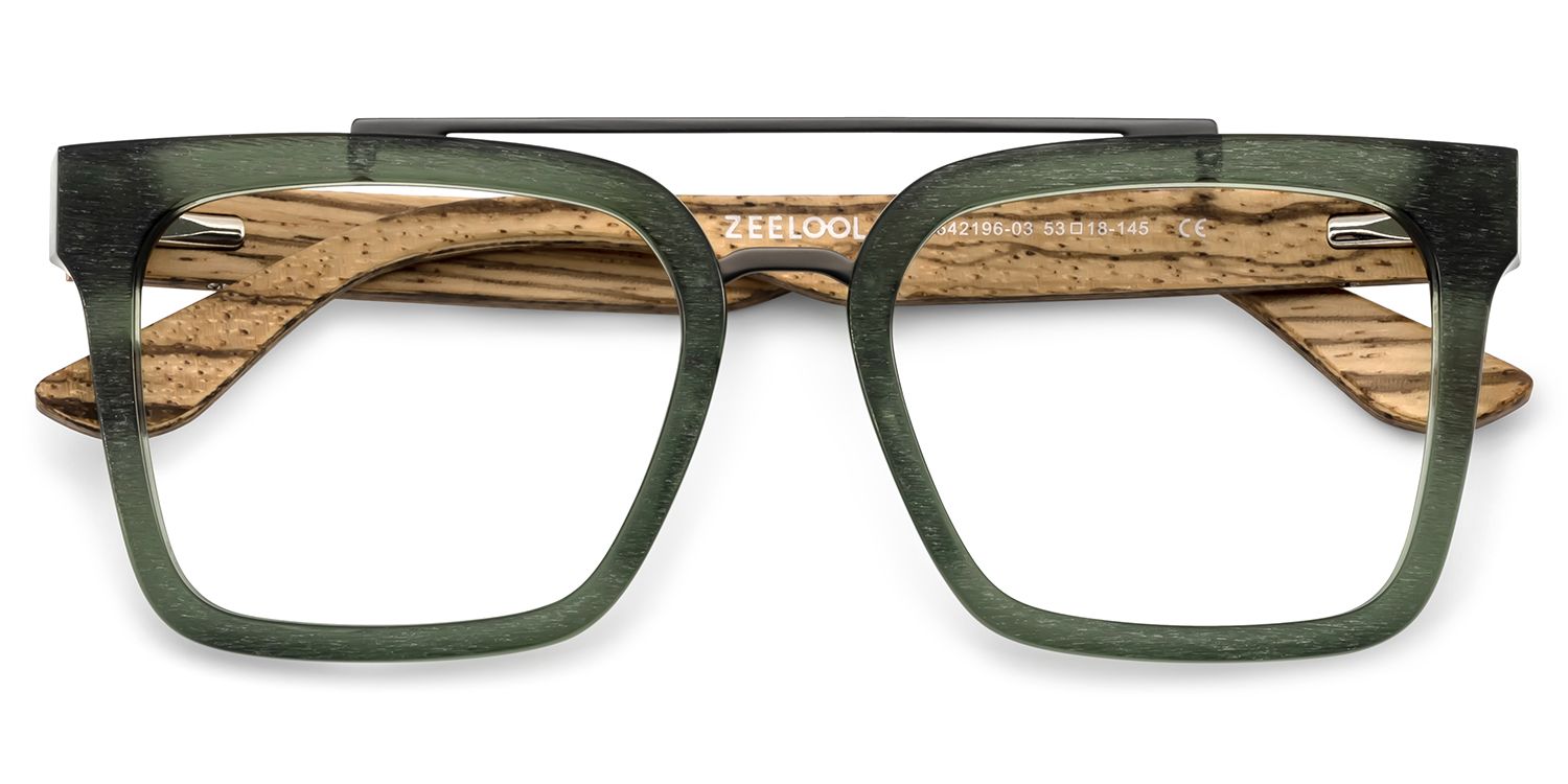 Men's Aviator Eyeglasses Frames With Green Color2