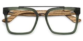 Pascal Aviator Green Glasses2