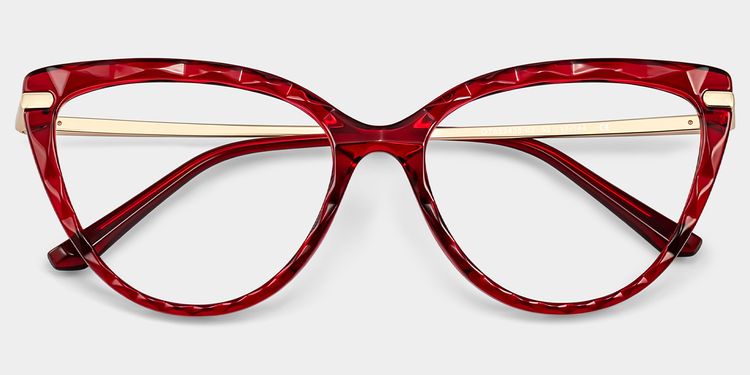 Lucas Red Cat eye Glasses