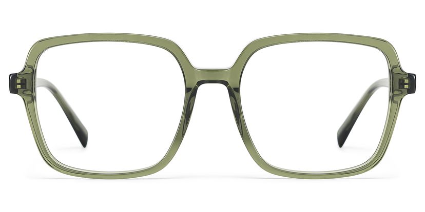 Ember Green Square Glasses
