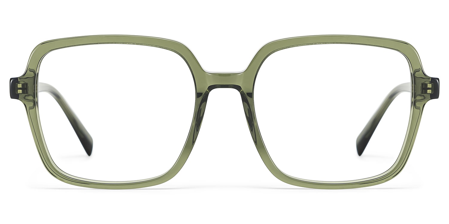 Ember Square Green Glasses