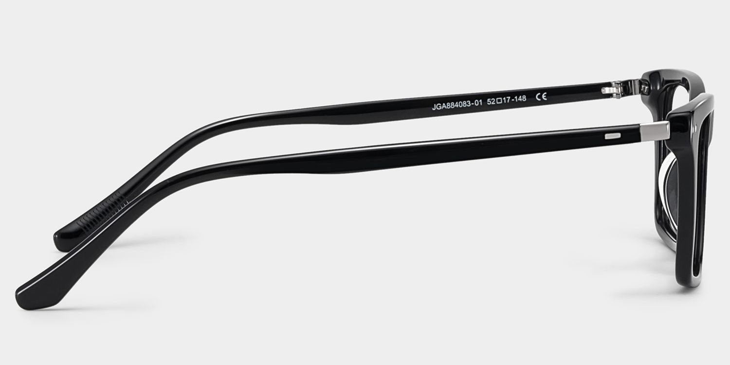 Harper Black Frame Prescription Glasses with Rectangle Shape | ZEELOOL4