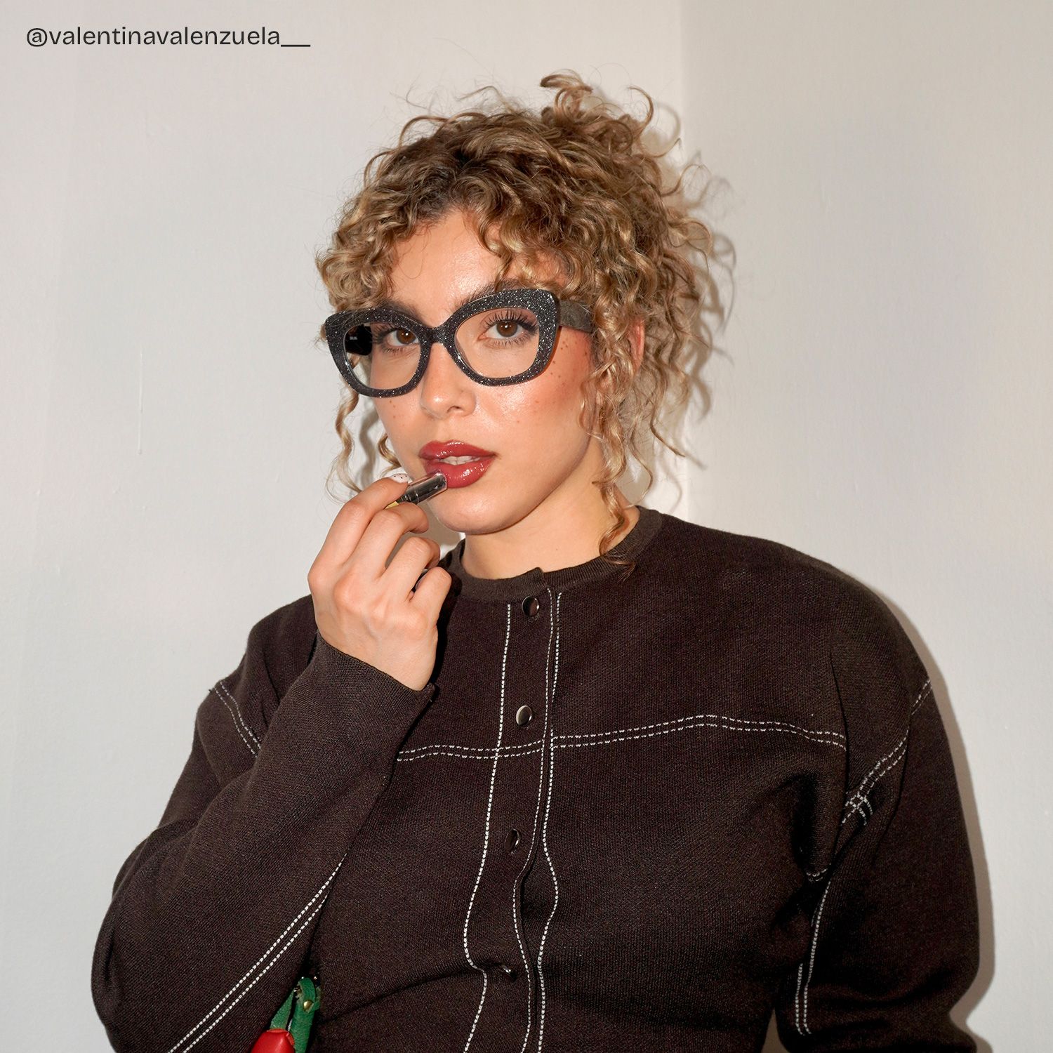 Mireille Butterfly Black Glasses with Bling on the Side | ZEELOOL6