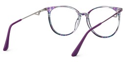Chanty Round Purple Glasses3