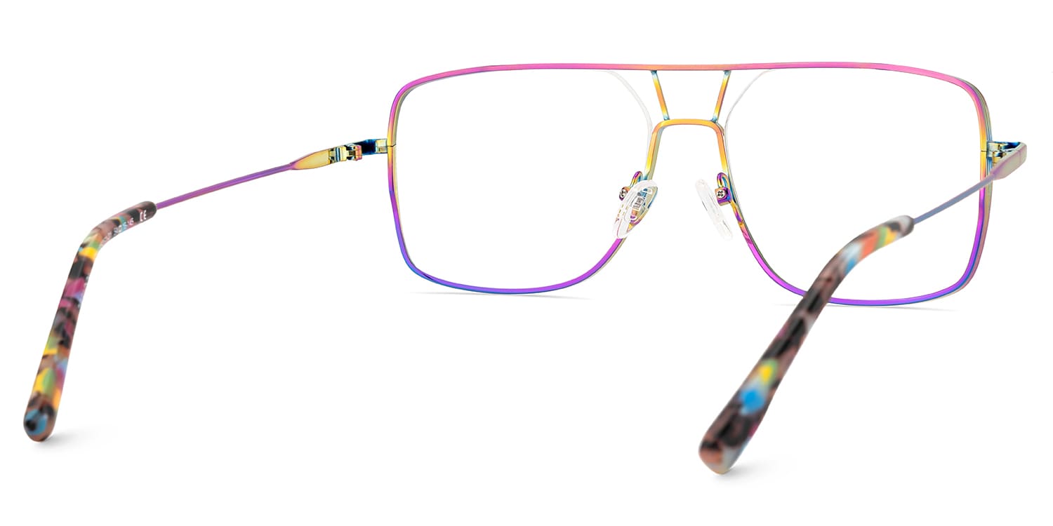 Bowdry Aviator Iridescent Glasses5