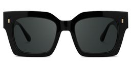 Cummings Square Black Glasses0