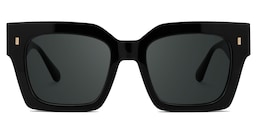 Cummings Square Black Glasses0