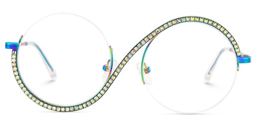 Jaila Round Iridescent Glasses