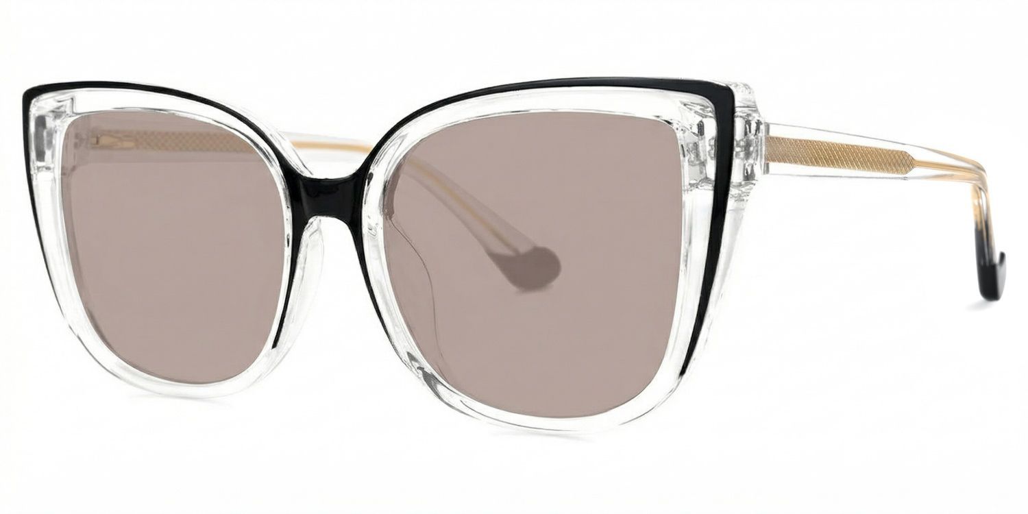 Fenn Clear Cat Eye Sunglasses to Frame Your Face | ZEELOOL1
